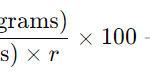 Blood Alcohol concentration formula