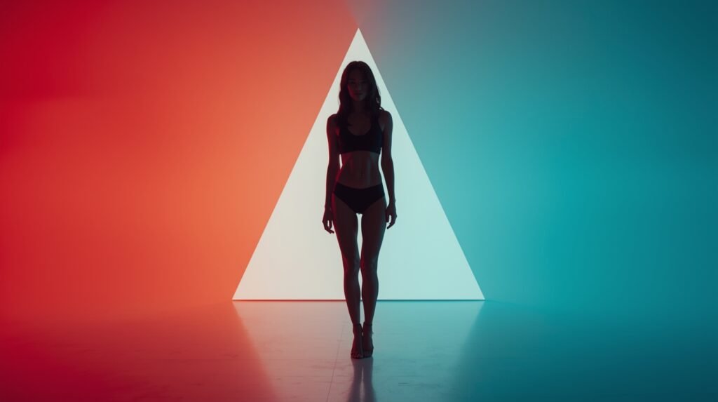 inverted triangle body shape​