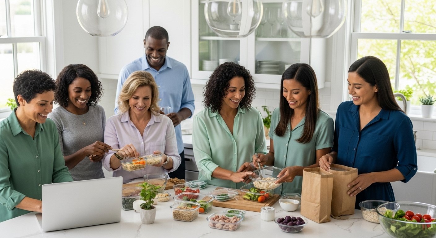 meal prep, busy people, healthy lifestyle