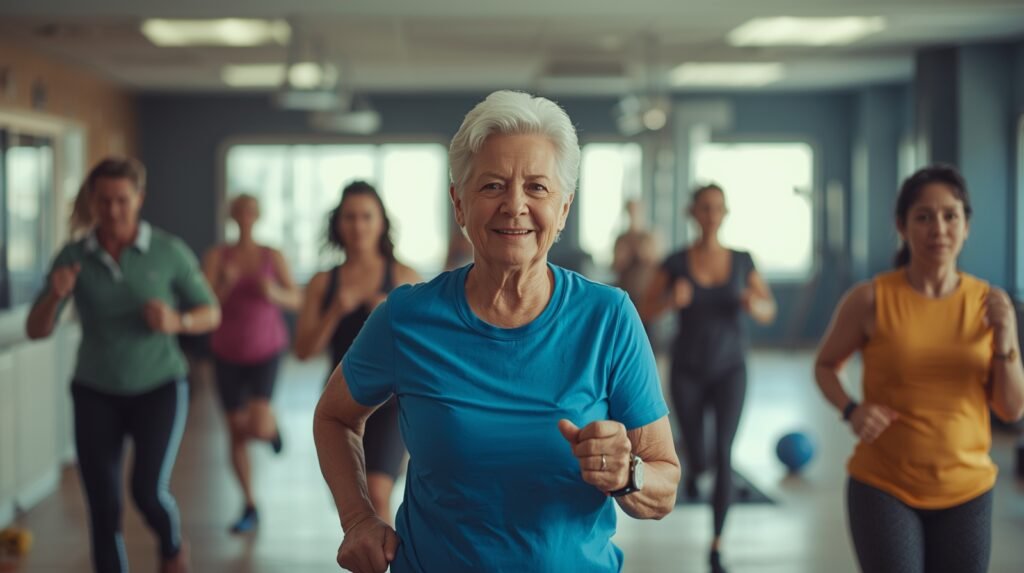 elderly people exercise