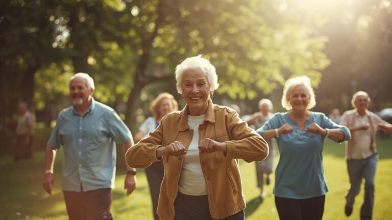 elderly people exercise