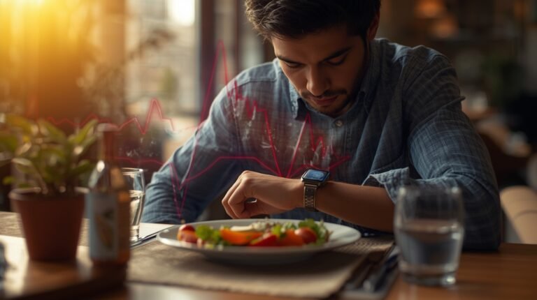 heart rate increase after eating