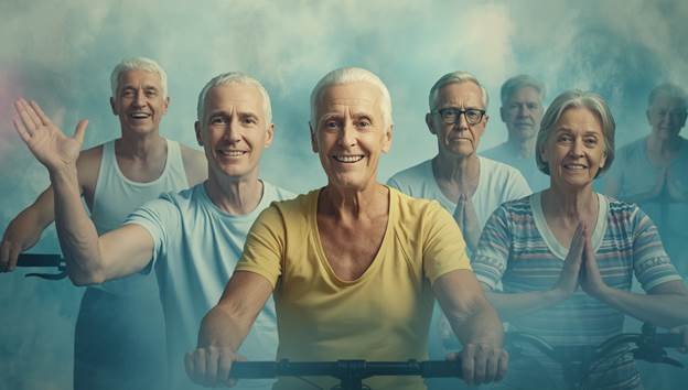 elderly people exercise
