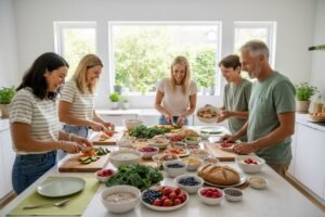 nutrient dense foods, healthy eating, family cooking