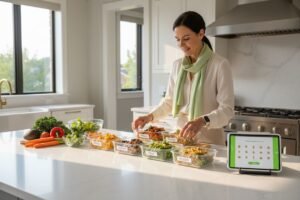 vegan meal prep kitchen