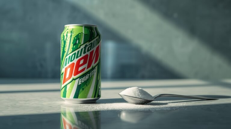 how much sugar is in mountain dew