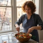 Whole Food Diet Benefits: Complete Wellness Breakdown Preparing fresh whole foods in city kitchen