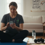 How to Track Progress for Health and Fitness Goals Woman tracking health fitness progress at home