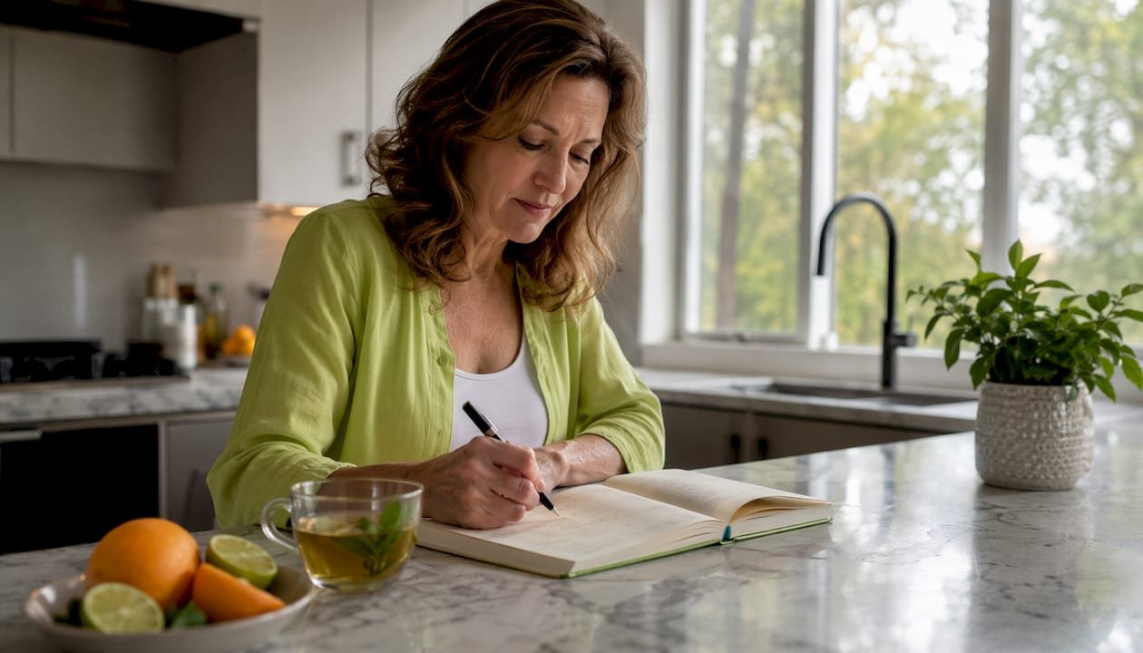 Breaking Bad Habits: Science-Backed Steps That Work 1 Woman journaling to track habit triggers
