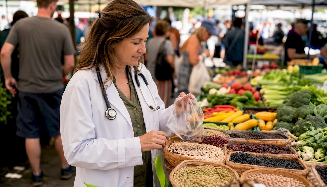 Cheap Healthy Meals for Family That Cost Under $100 1 Doctor selecting healthy proteins in grocery store